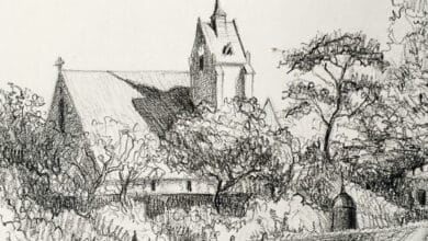 ponce dessin eglise avant