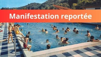 Une vague de piscines 6 manifestation reportee
