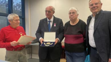 lors du discours que jean louis jouet prononca pour maurice leroy qui devient membre dhonneur du club 1