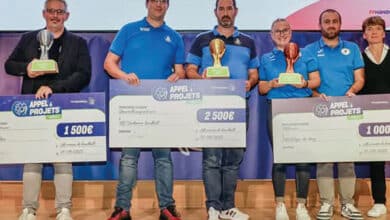 Performance et solidarité au Handball 5 hand remise de prix 1