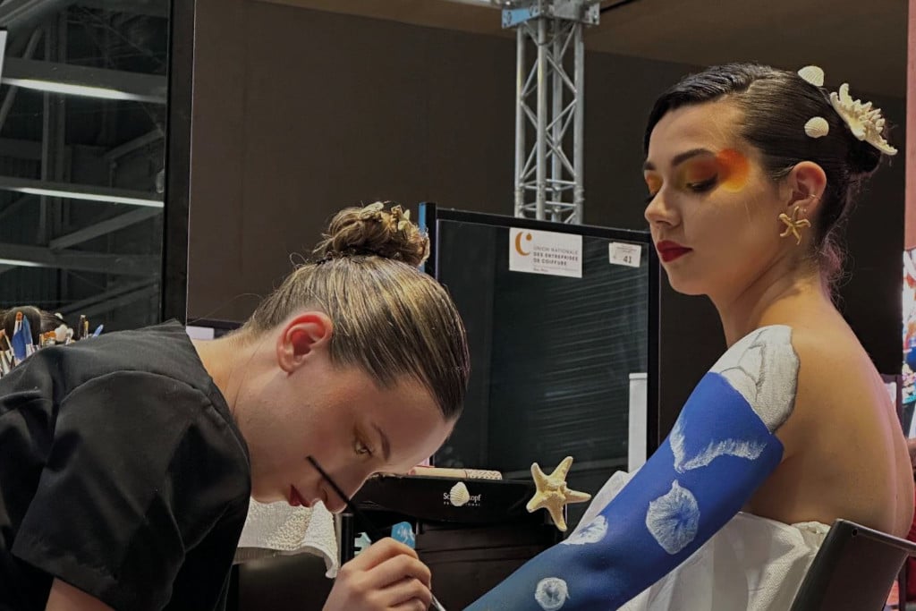 lou ann lors du concours national concentree sur le corps de mahaut 1