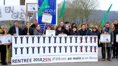 Grèves dans les établissements scolaires 5 grève ; Montoire ; Lycée Professionnel Agricole