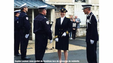 Commémoration aux policiers morts pour la France 8 RemiseMedaillesSophieLesieux