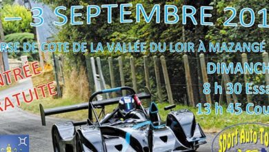11e course de côte ; Sport auto Tours ; Vallée du Loir