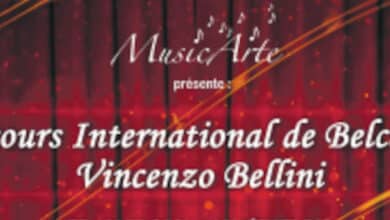 Concours international de Belcanto Vincenzo Bellini 12 affiche concours belcanto 2021