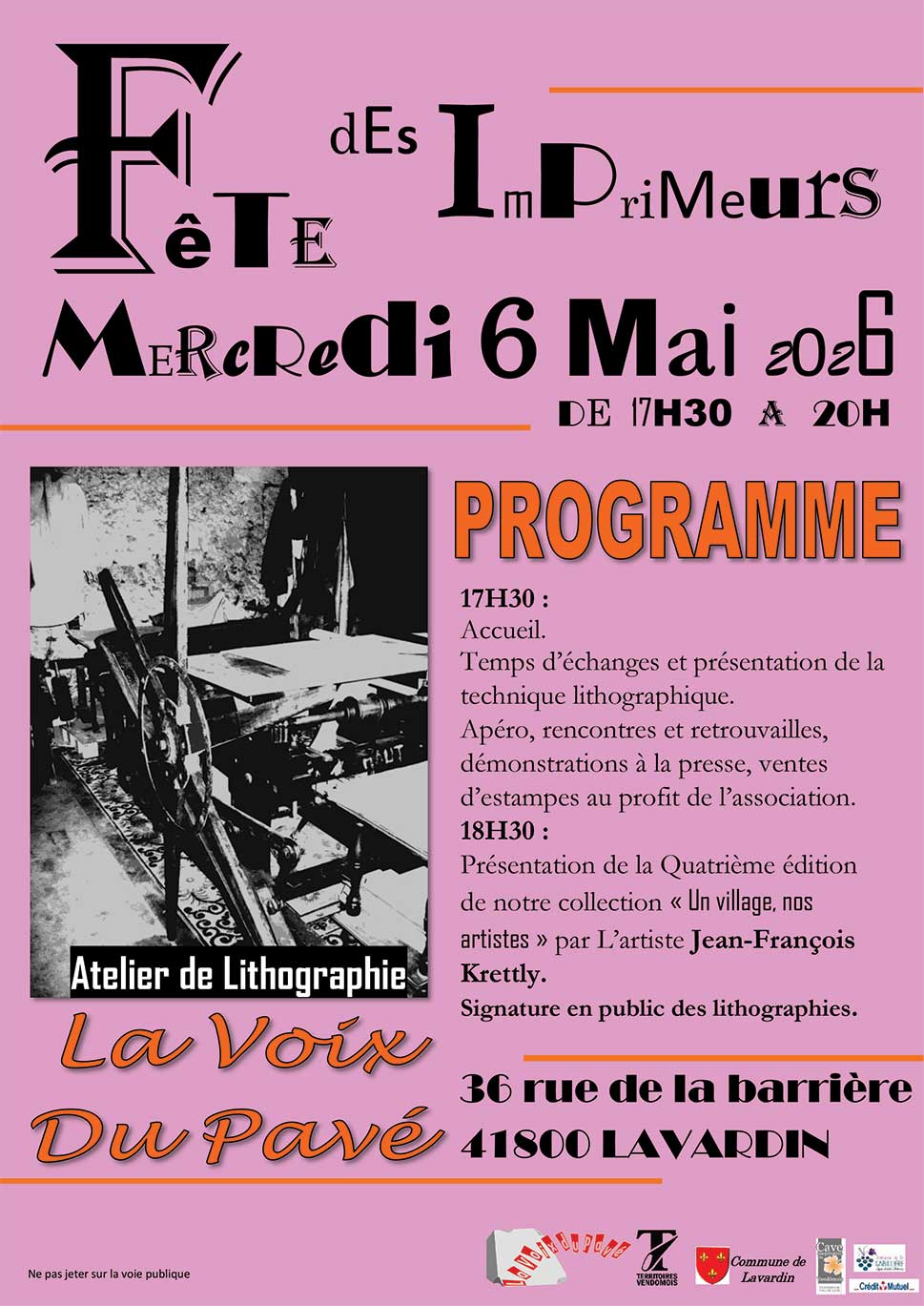 Bilan annuel de
La Voix du Pavé 2 affiche fete des imprimeur 2026 2