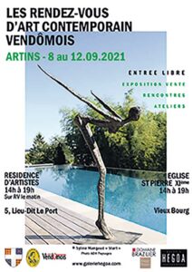 affiche rv art contemporain vendomois du 8 au 12 septembre 2021 1