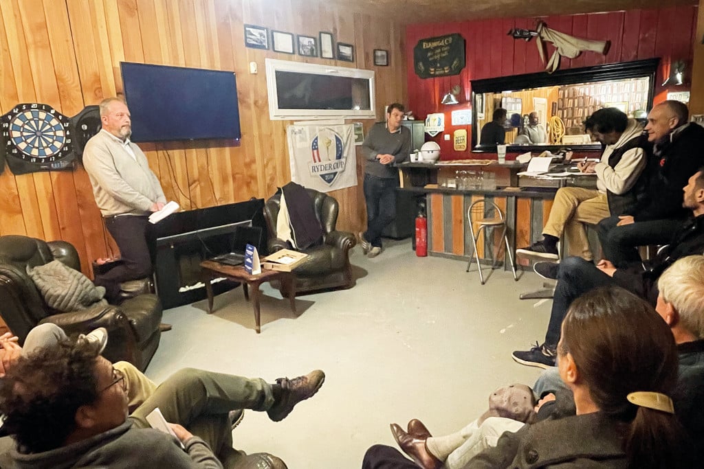 dans le club house pour lag du practice de la bouchardiere 1