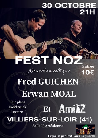 Fest noz «Nouvel an celtique» à Villiers-sur-Loir 2 Fest noz «Nouvel an celtique»
à Villiers-sur-Loir