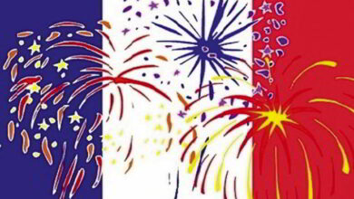 Autour de la fête nationale 17 fete nationale illustration