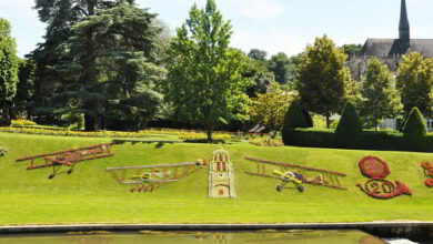 De beaux parterres de fleurs pour célébrer la Grande Guerre 19 jardins mosaiculture vendome