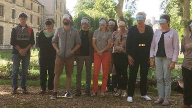les yeux bandes photo groupe
