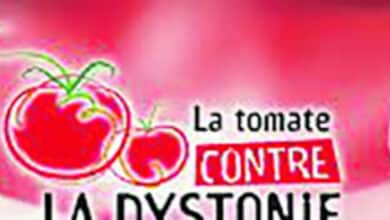«Tomates contre la dystonie» 10 logo tomate dystonie avant