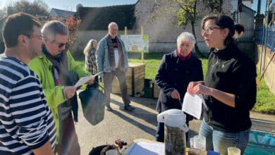 12e composteur sur le territoire 11 lors de la journee dinstallation du composteur avant