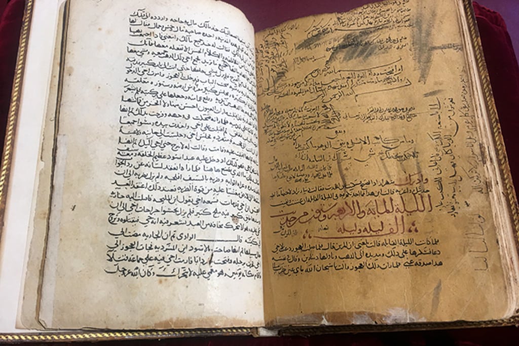 manuscrit originale de simbad le marin concerve a la bnf 2