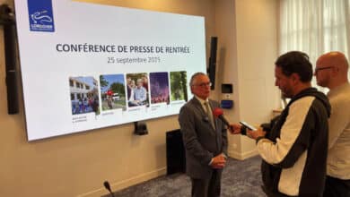philippe gouet president du conseil departemental de loir et cher au micro des journalistes 1