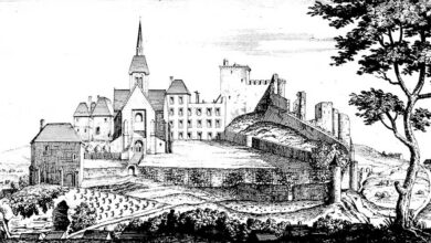 premiere estampe du chateau de vendome 1680