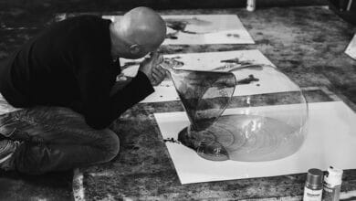 Le magicien d’art abstrait... travaille et vit dans des grottes troglodytes 8 Seba Lallemand