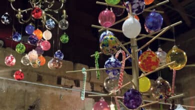 Féerie de Noël à «La Verrerie d’art des Coteaux» 4 verrerie d art boules noel