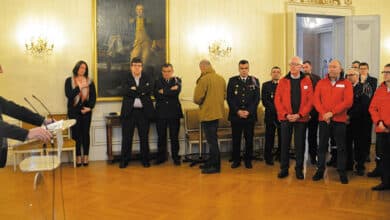 L'hommage du préfet aux forces de sécurité 11 préfet ; Jean-Pierre Condemine